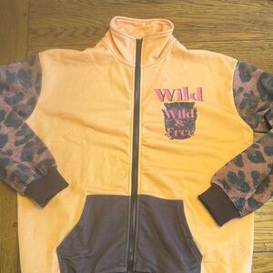 American Bazi Orange and Brown Wild & Free Jacket
